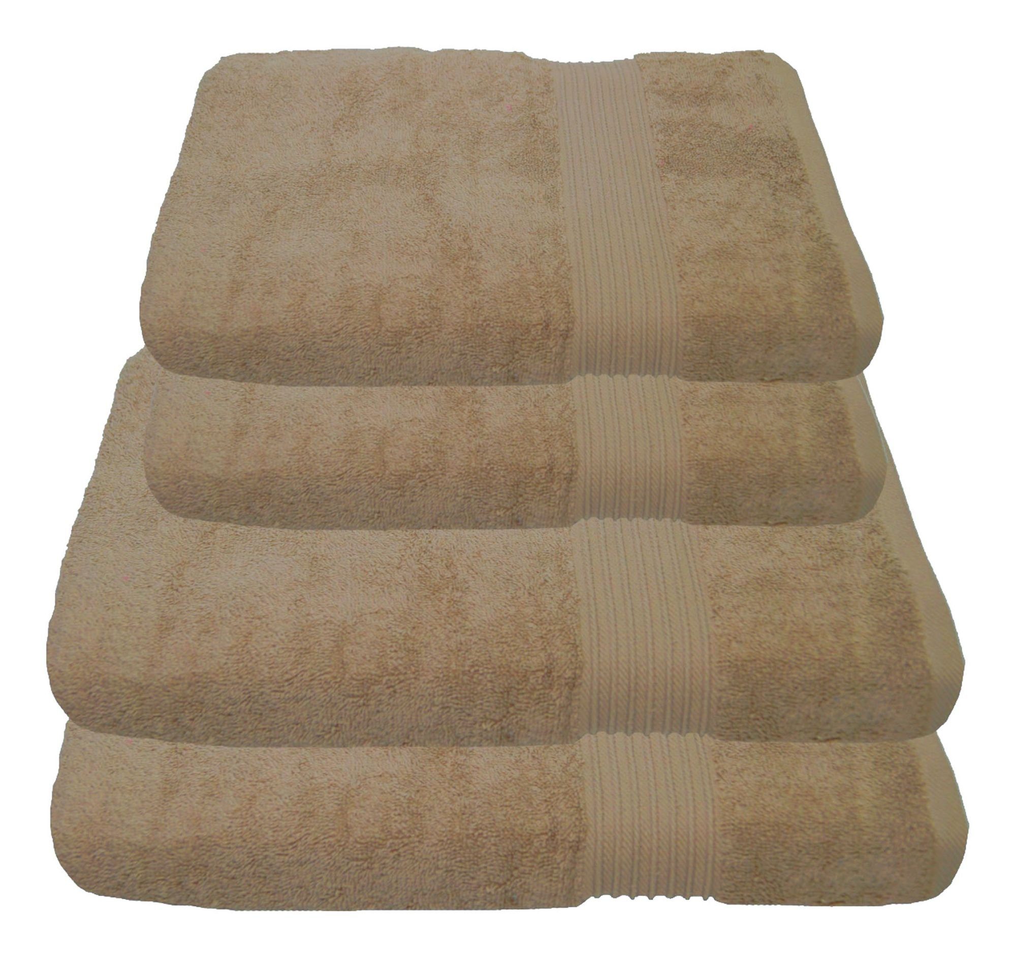 Julie Julsen Handtücher 4-Handtücher-Pastell Beige, Baumwolle günstig online kaufen