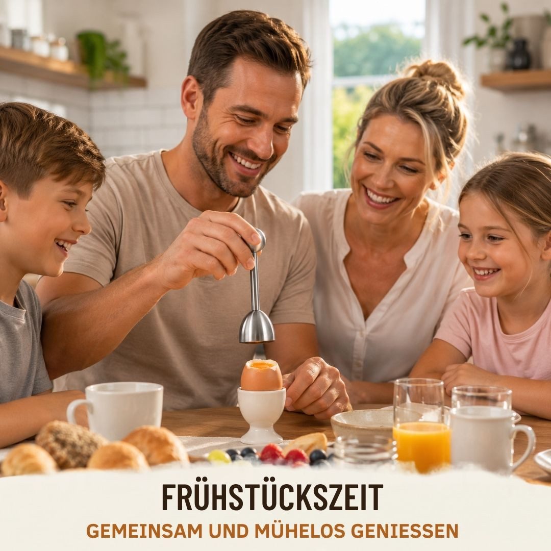 Topanbieter999 Eierköpfer rostfreier Edelstahl, sauberer Schalenschnitt, Federmechanismus, (1 Stück Eierköpfer), Spülmaschinengeeignet, Langlebig, für Haushalt und Gastronomie