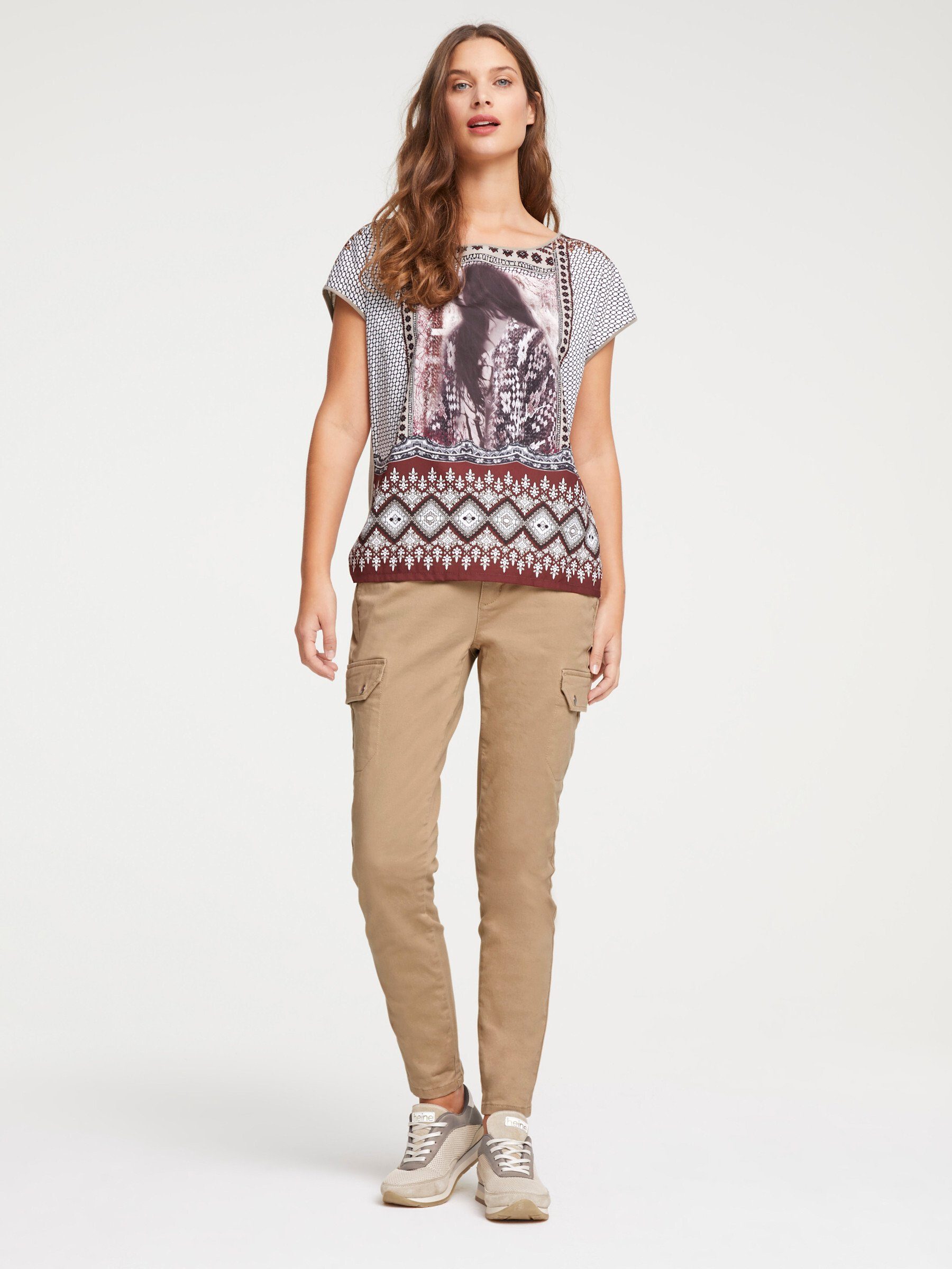 heine T-Shirt Druck-Shirt Kurzarm günstig online kaufen