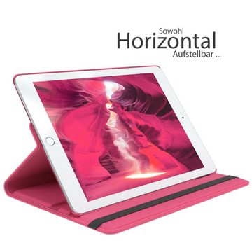 EAZY CASE Tablet-Hülle Rotation Case für Apple iPad Pro 9,7" (2016) 9,7 Zoll, Klapphülle zum Aufstellen Rundum Hülle Book Tablet Slim Klappcase Pink