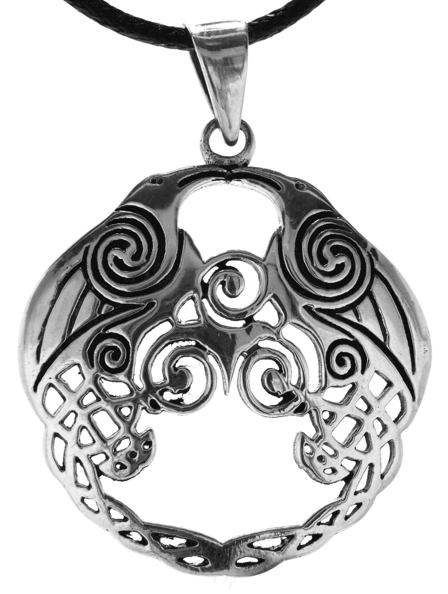Kettenanhänger Triskelen Anhänger 925 Sterling Silber Triskele Spirale BDSM SM