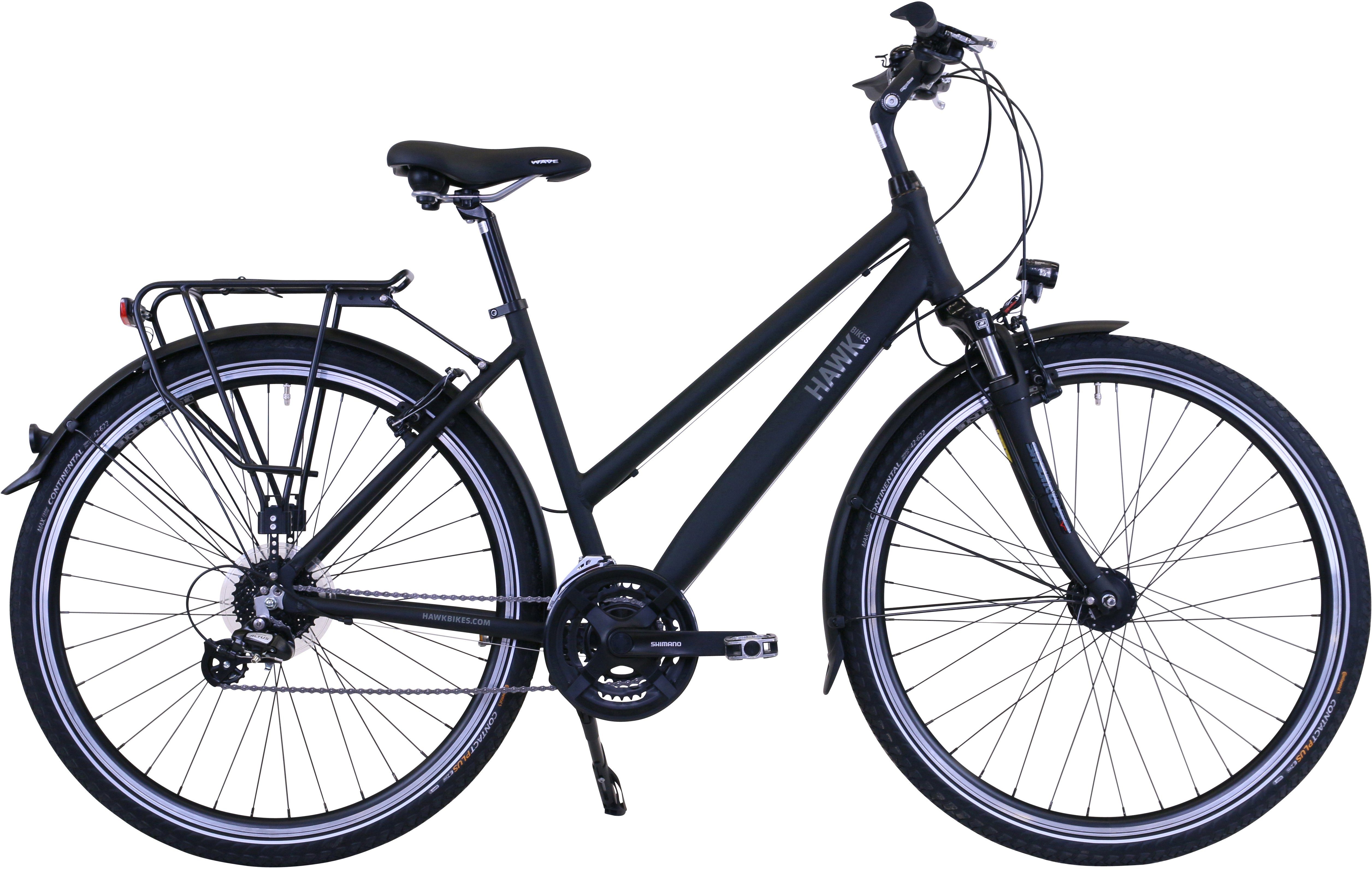 Gang HAWK Bikes Premium microSHIFT 24 Trekking HAWK Lady Trekkingrad Black,