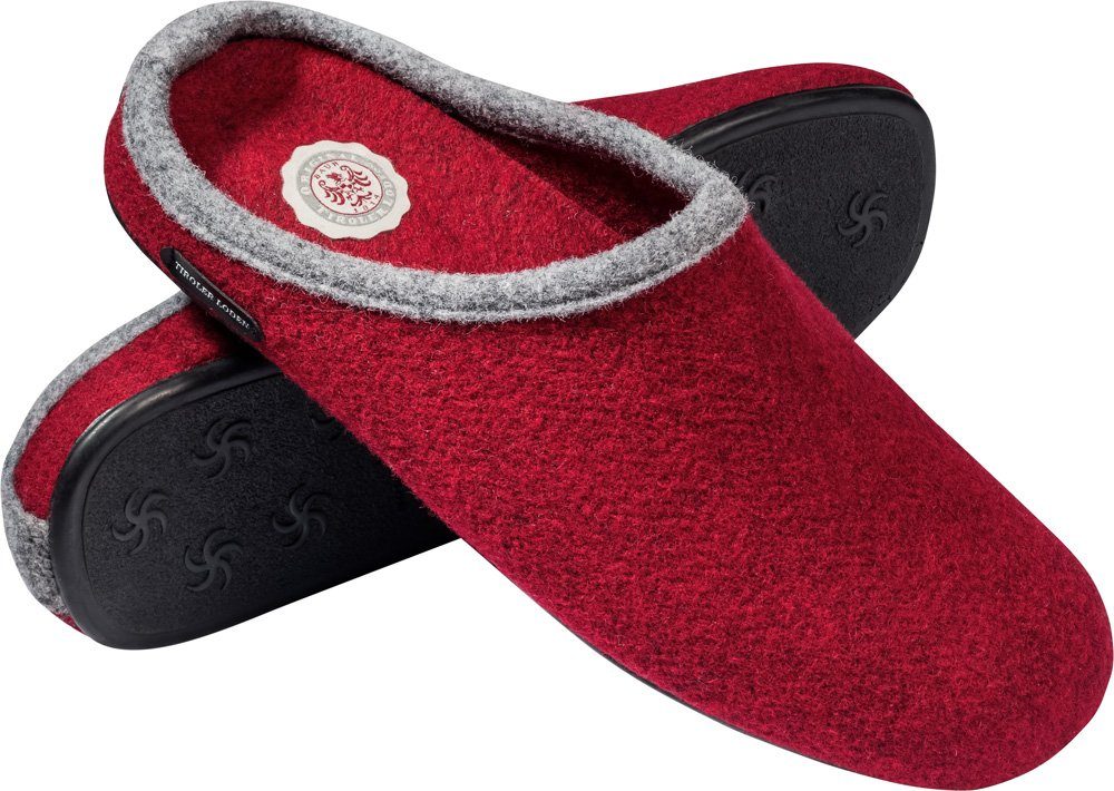 Tiroler Loden Pantoffel mit hochwertiger Merino-Wolle aus Italien