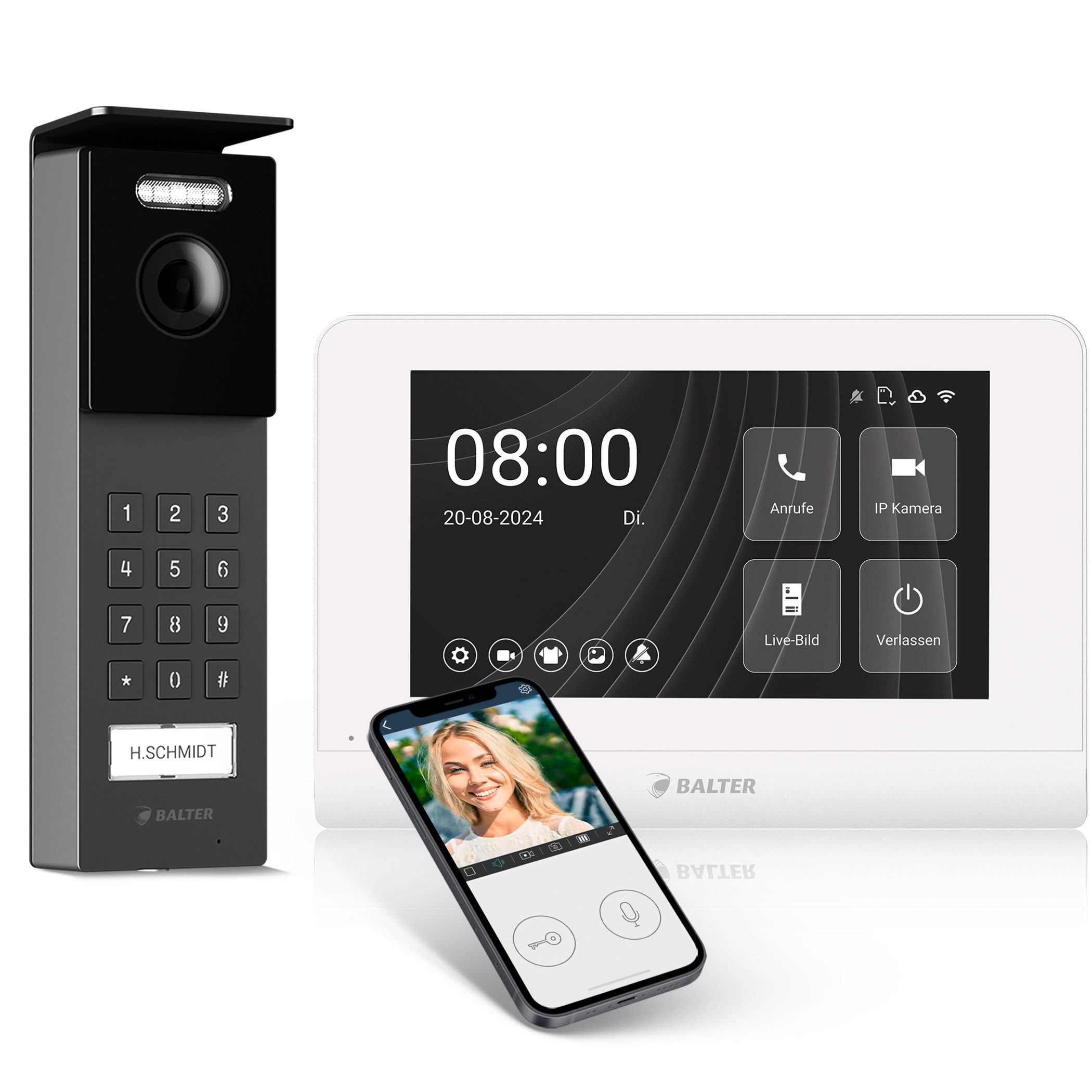 Balter Video-Türsprechanlage Entri Set S Video Türsprechanlage (Komplettset)
