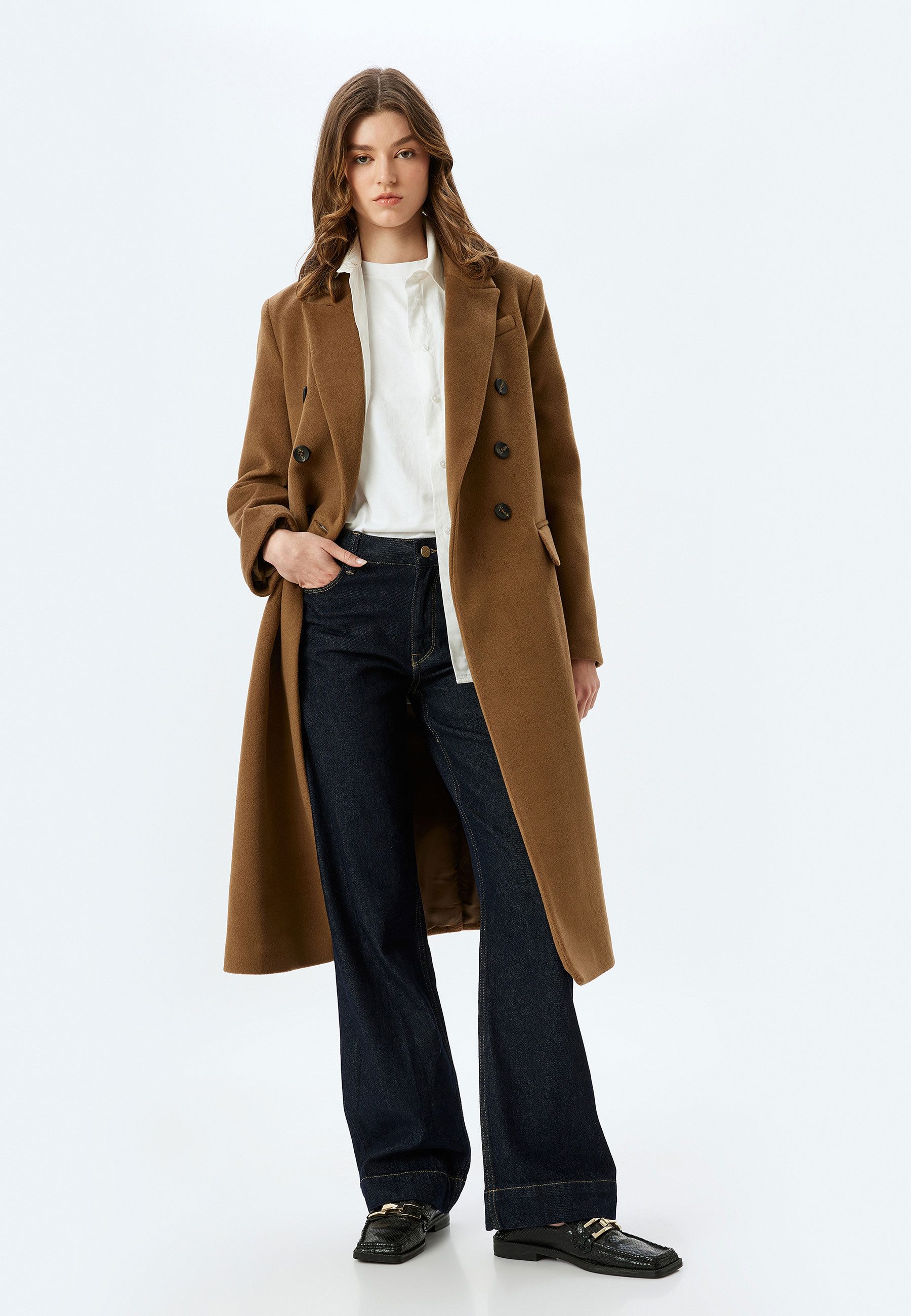 Koton Langmantel Regular Mit Knöpfen Langmantel günstig online kaufen