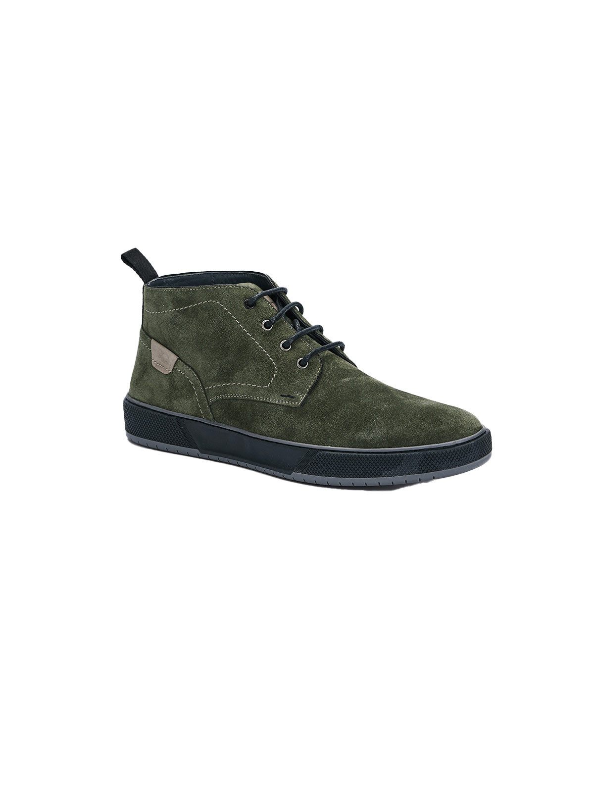 Engbers engbers Herren Boots aus Leder, Dunkelgruen Schnürboots