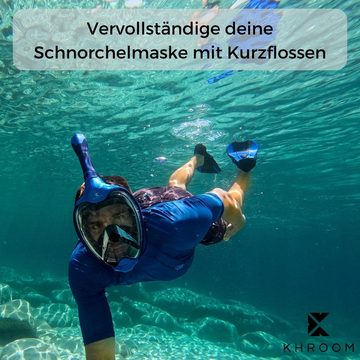 Khroom Schnorchel Schnorchelmaske Erwachsene / Kinder, CO2 sicher, Vollgesichtsmaske (DEKRA geprüft), Seaview X