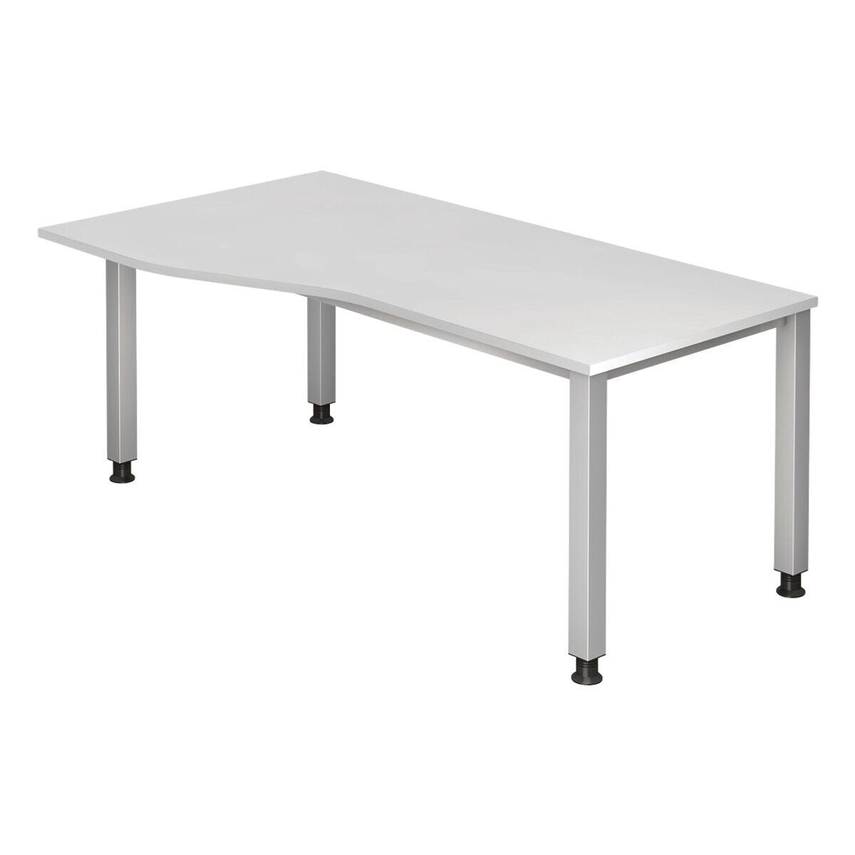 HAMMERBACHER Schreibtisch Q-Line, Freiform, links/rechts montierbar