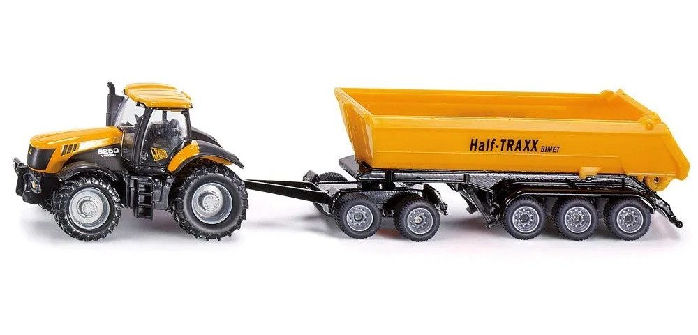 SIEPER Modellauto siku JCB 8250 mit Dolly und Kippmulde 1:87