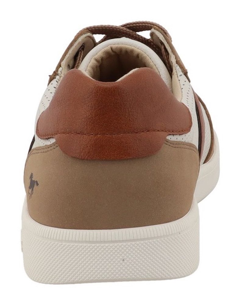 Mustang Shoes Romeo Sneaker Schnürschuh, Halbschuh, Freizeitschuh mit modischen Kontrastbesätzen