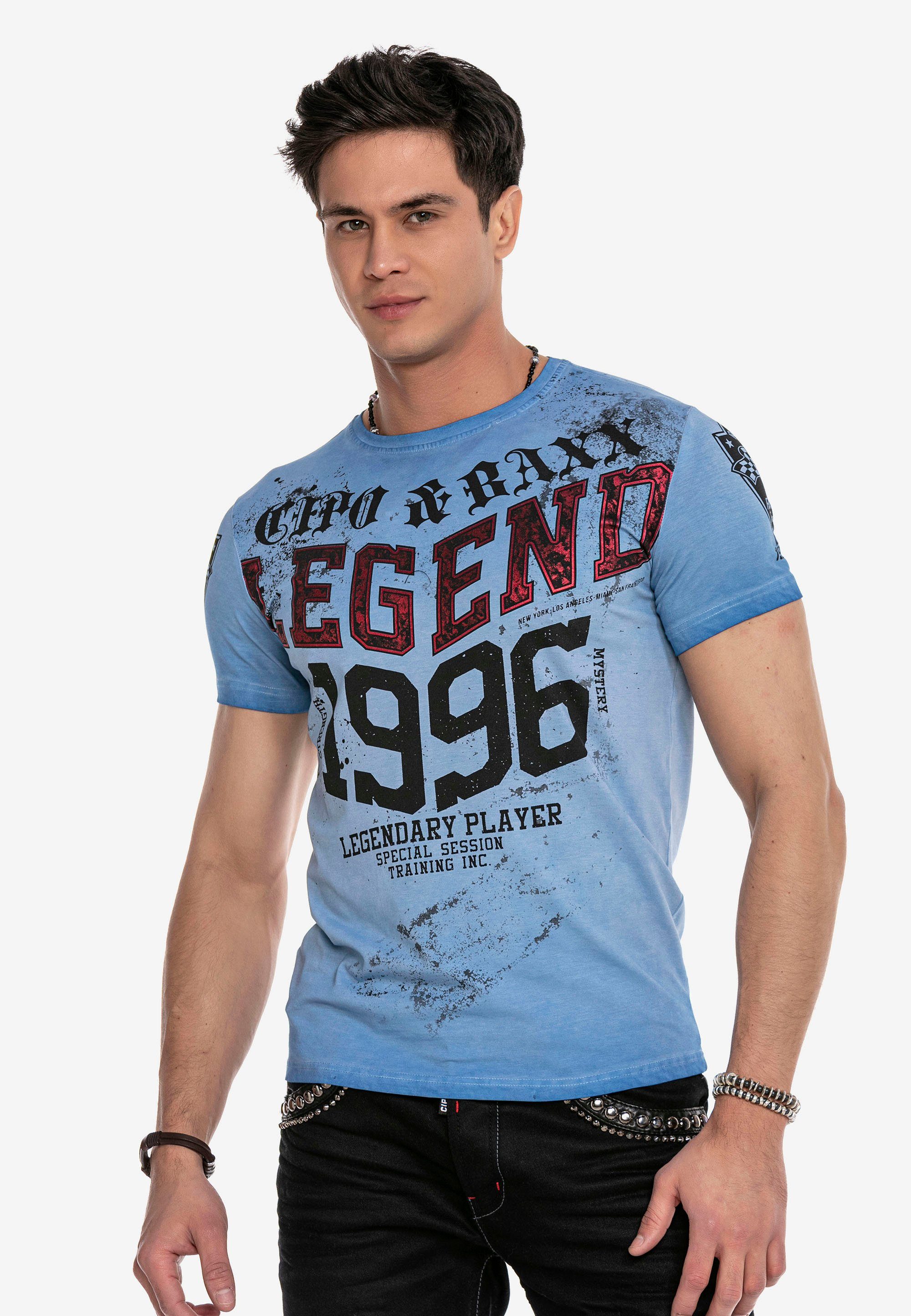 Baxx & T-Shirt coolem Print mit Cipo