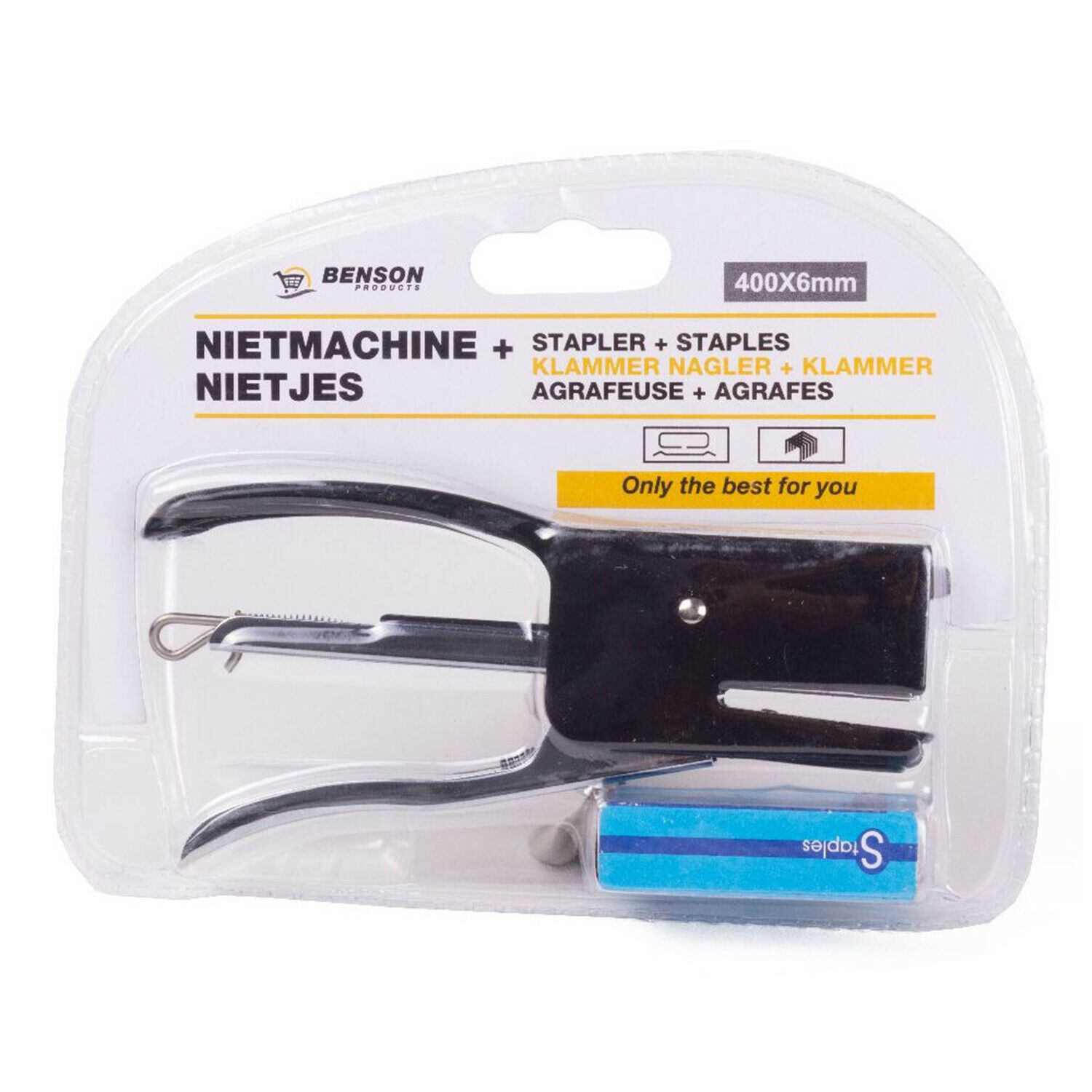BENSON Handtacker Vater Heftklammern Tacker Set günstig online kaufen