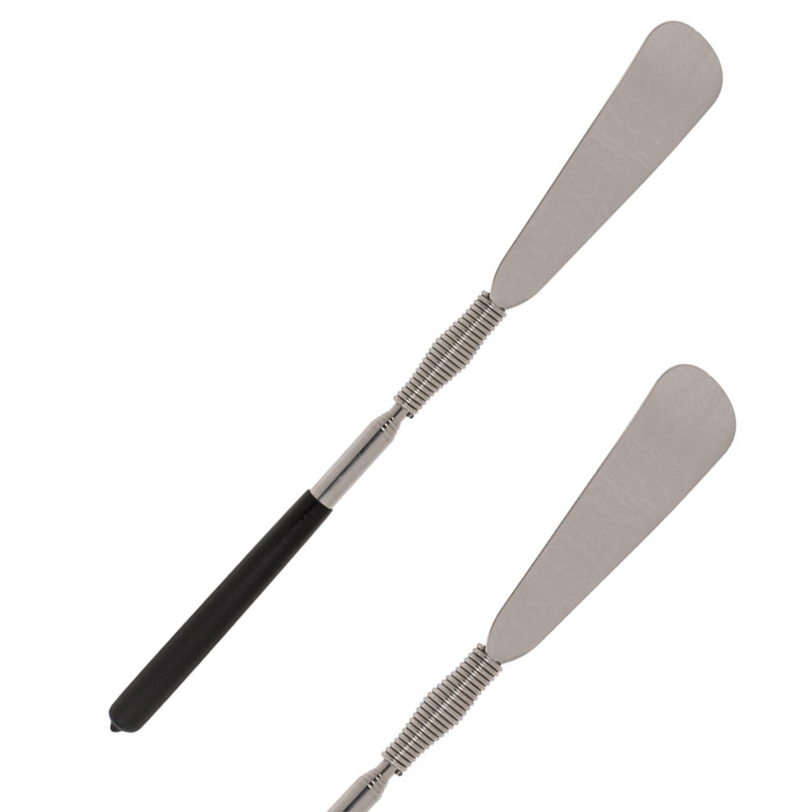 HAC24 Schuhlöffel Teleskop Schuhanzieher Schuhlöffel Schuhanziehhilfe Schuh Anziehhilfe (1-tlg), Ausziehbar, 31-79 cm, Schwarz