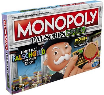 Hasbro Spiel, Gesellschaftsspiel Monopoly Falsches Spiel, Made in Europe