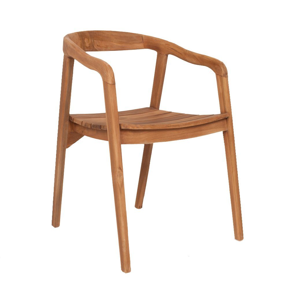 Teak Stuhl FUNNO-OUT Lounge-Stuhl Design LebensWohnArt