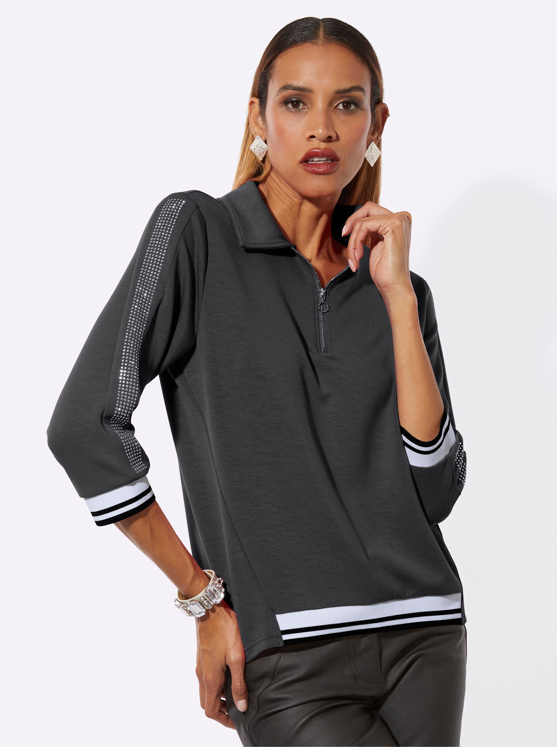 creation L Sweater Modal-Mix-Sweatshirt 3/4-Arm