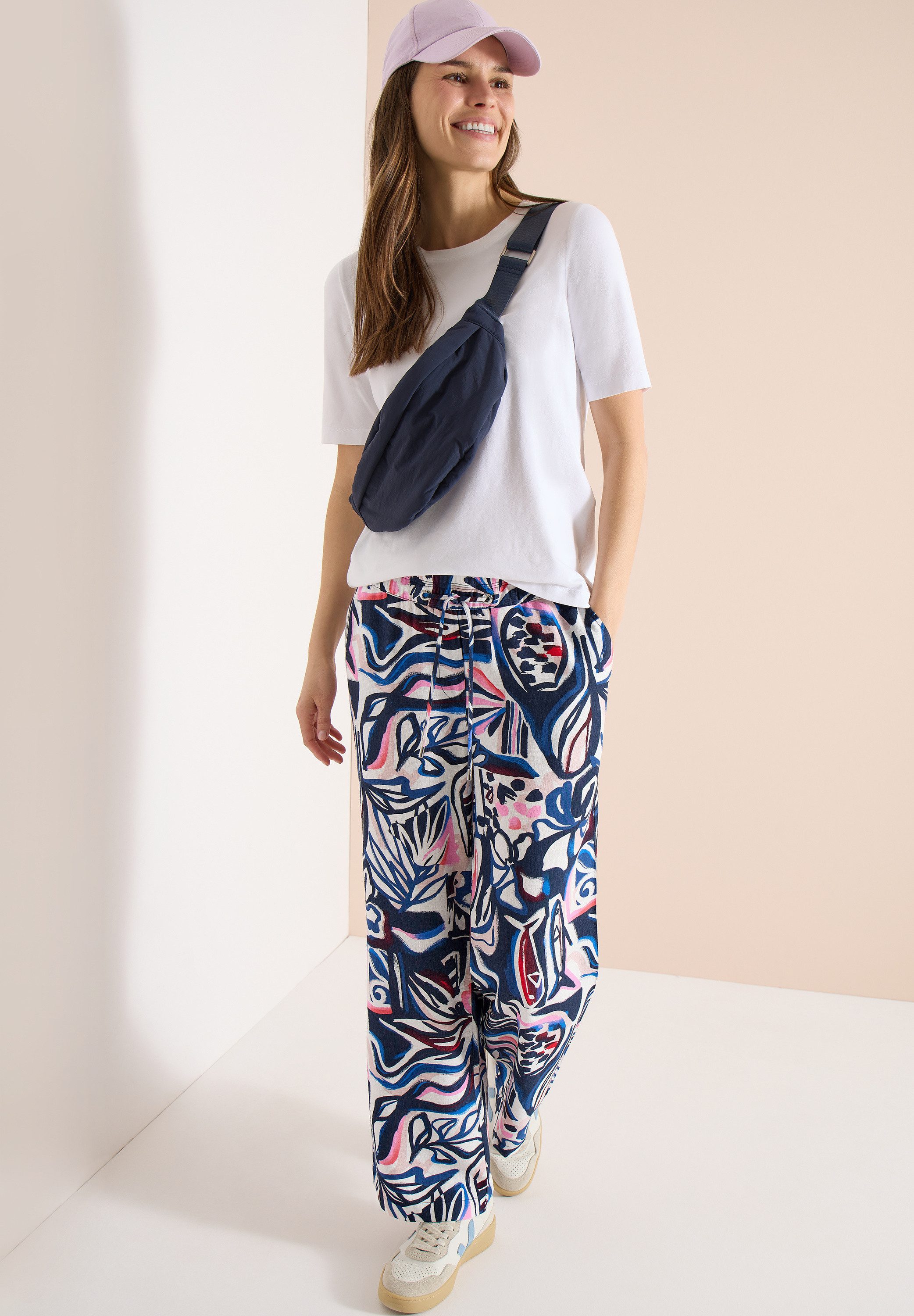 CECIL Stoffhose mit Print-Details