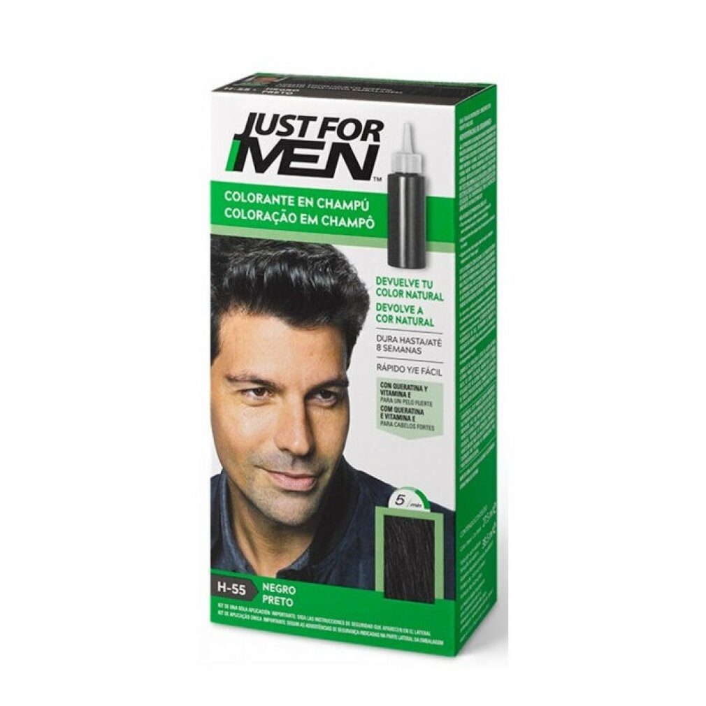 Just For Men Mascara Natürliches Schwarzes Shampoo Färbeshampoo 30ml