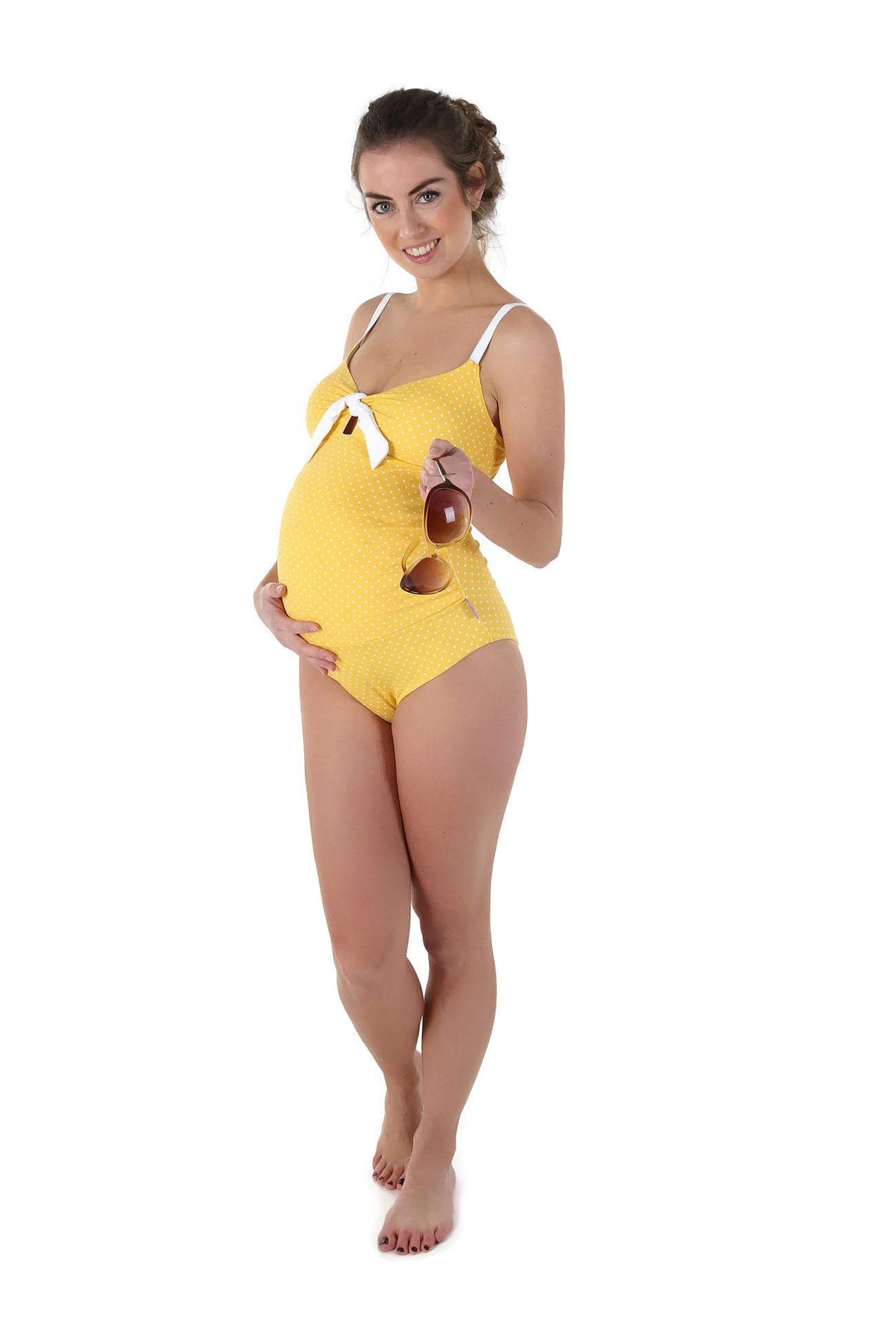 Umstandsbadeanzug maternity swimwear ANTONIE_yellow Umstandsbademode Bikini schwanger