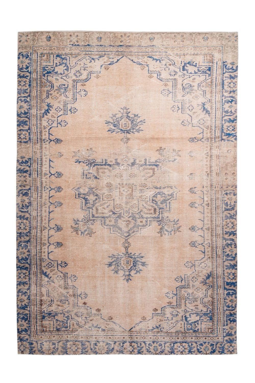 Teppich Boss Teppich Flachgewebe Teppich Vera 8406 - Blau, rechteckig, Höhe: 9 mm