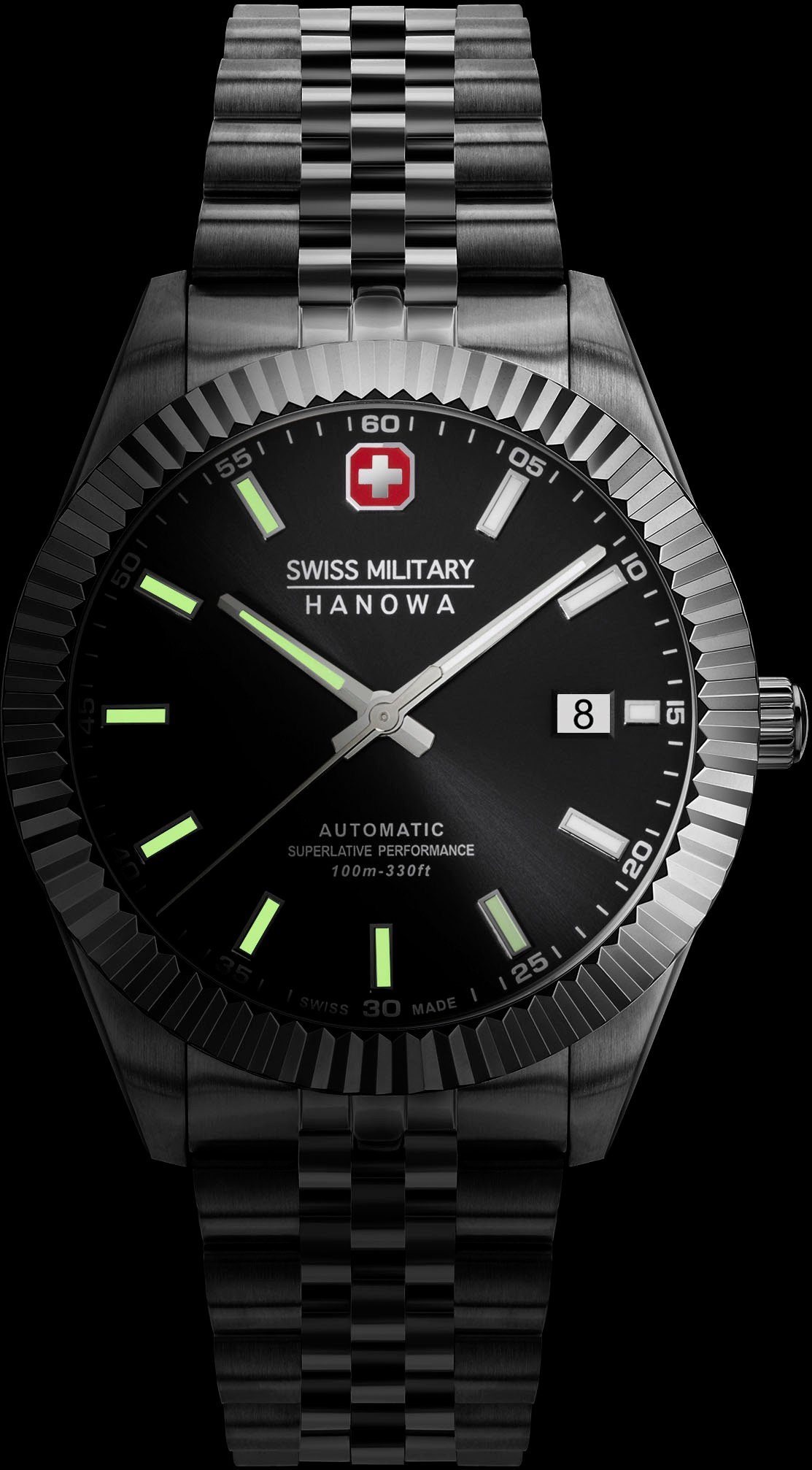 Swiss Military Hanowa SMWGL0002101 Schwarz DILIGENTER, Schweizer AUTOMATIC Uhr