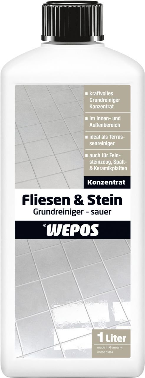 WEPOS CHEMIE GMBH Wepos Fliesen- und Steinreiniger 1 L Vinyl- und Designbodenreiniger