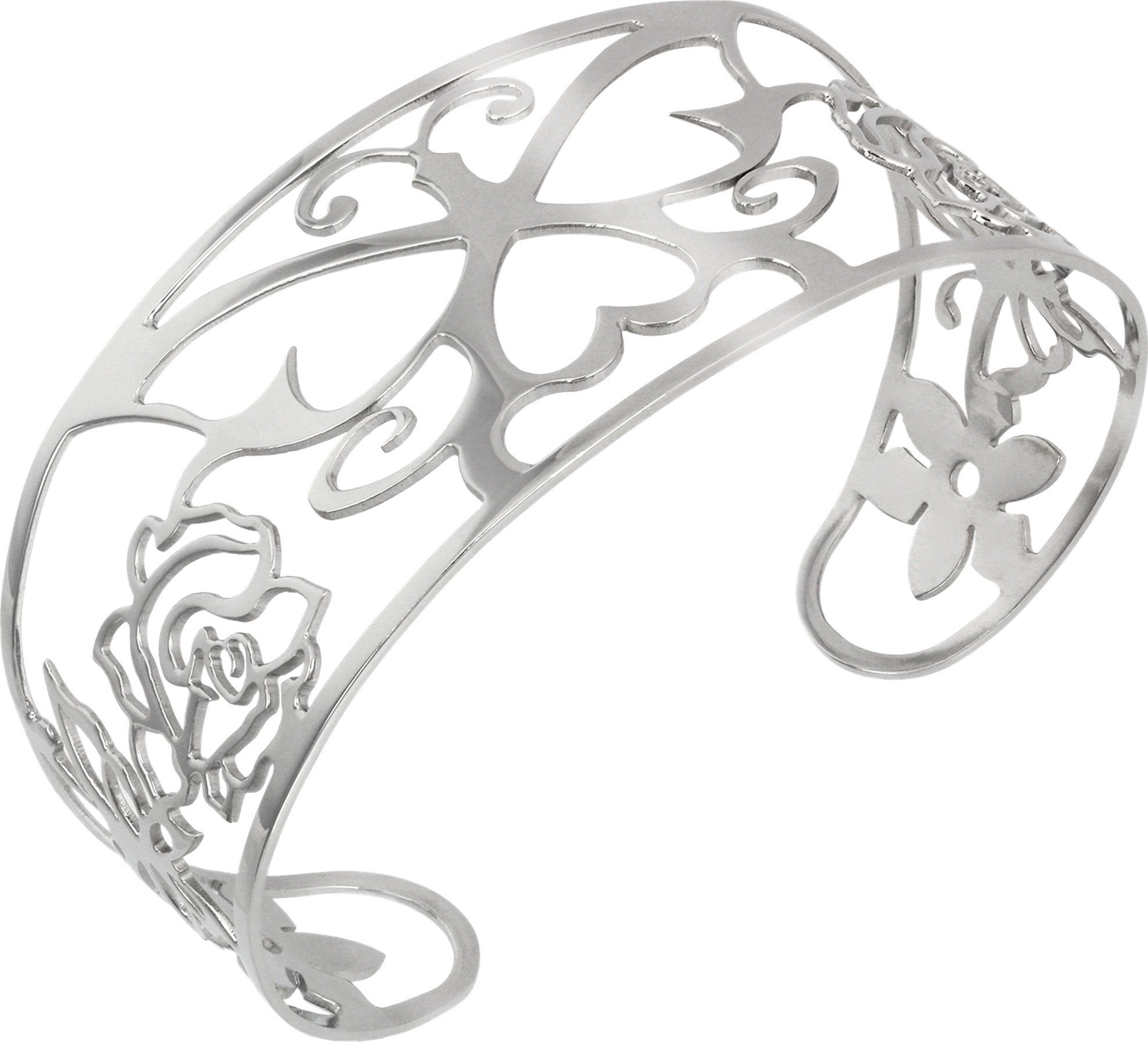 Amello Armspange Amello Schmetterling Damen Armreif silber (Armspange), Dam günstig online kaufen