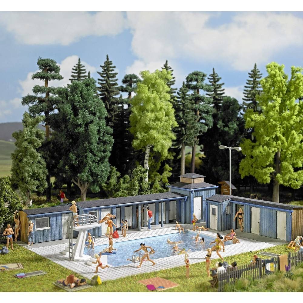 Freibad Busch H0 Modelleisenbahn-Gebäude