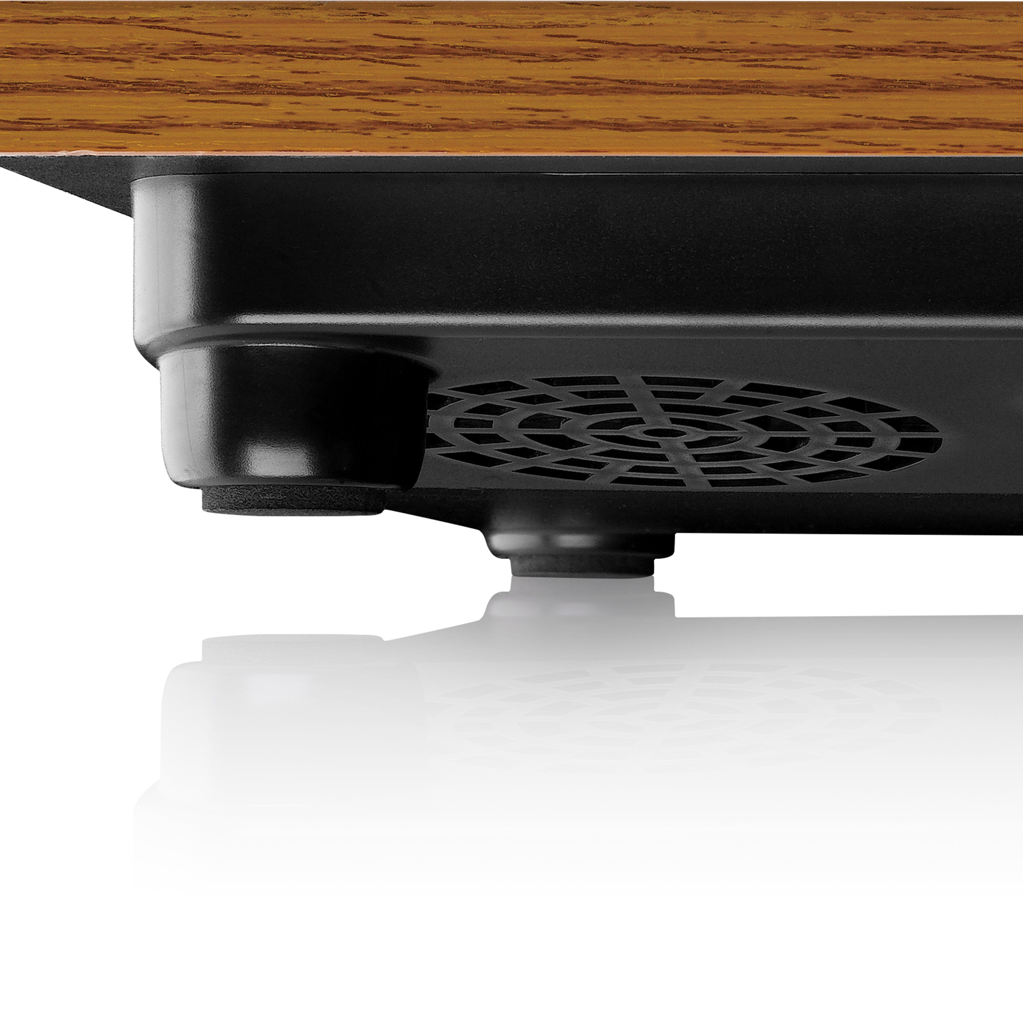 Lenco LS-10WD Plattenspieler (Riemenantrieb, Vinyl, 33 45 U/min, RCA Lautsprecher, Kopfhöreranschluss im Holzdesign) – Bild 4 von 5