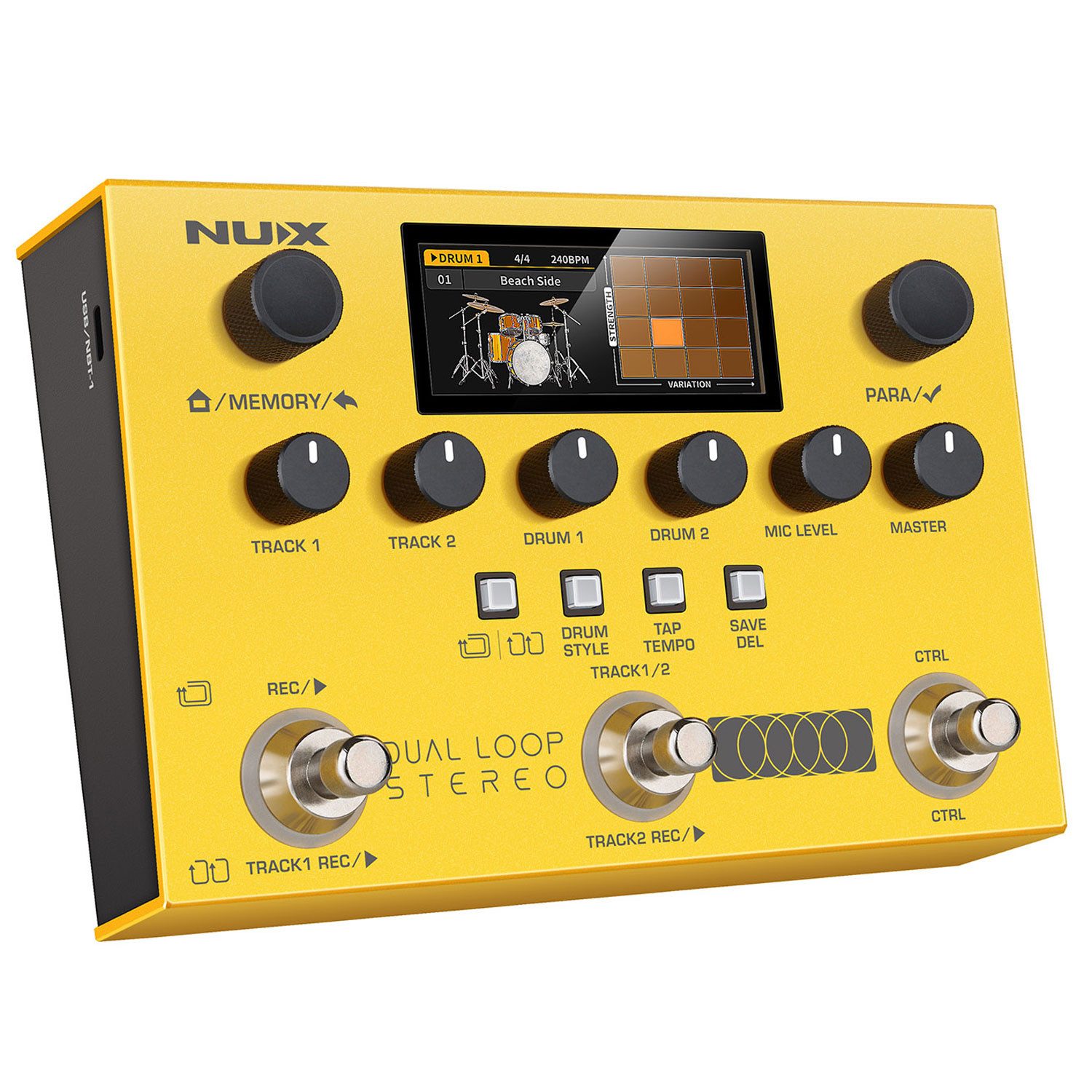 Nux E-Gitarre Nux Effektgerät Dual Loop Stereo Looper-Pedal, digital, digital, 1-St., Looper-Pedal, Looper-Pedal