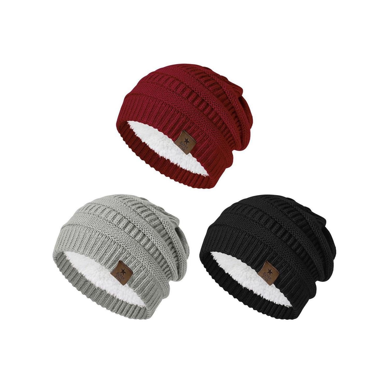 LuxusKollektion Strickmütze Damen Wintermütze Grobstrick Beanie (1-St)