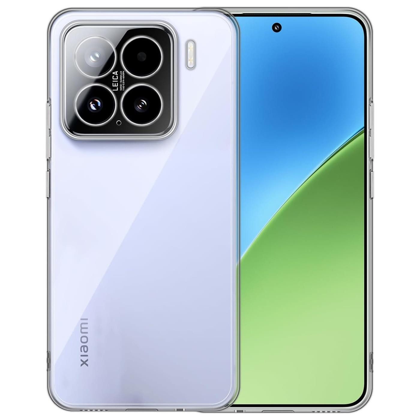 CoolGadget Handyhülle Transparent Ultra Slim Case für Xiaomi 15 6,36 Zoll, Silikon Hülle Dünne Schutzhülle für Xiaomi 15 5G Hülle