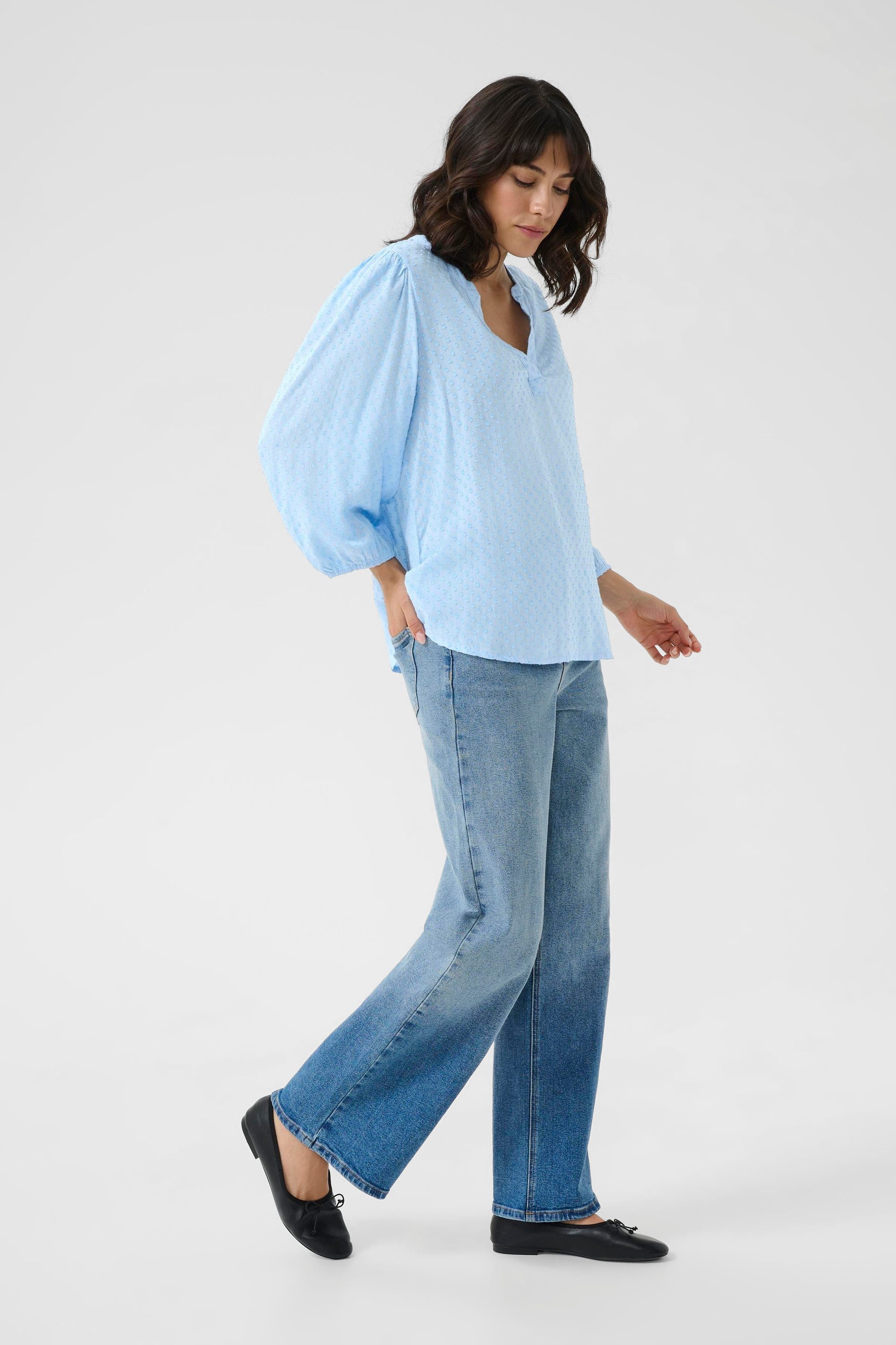 KAFFE Langarmbluse Langarm-Bluse KAannika günstig online kaufen