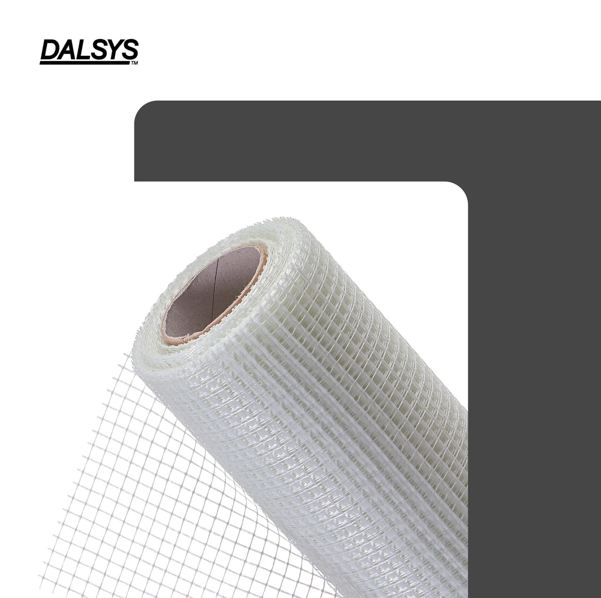 Dalsys Glasfasergewebe Armierungsgewebe Glasfaser, (10 m², 10 x 1 m, 1-St), 75 g/m², 5 x 5 mm, für Innenputz und Dämmung