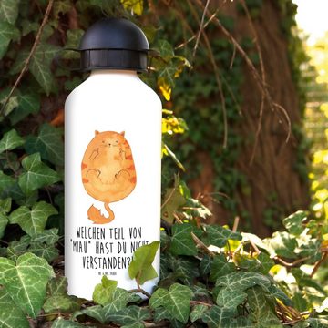 Mr. & Mrs. Panda Trinkflasche Katze Mittelfinger - Weiß - Geschenk, Kater, Katzenliebhaber, genervt, Leicht zu öffnen
