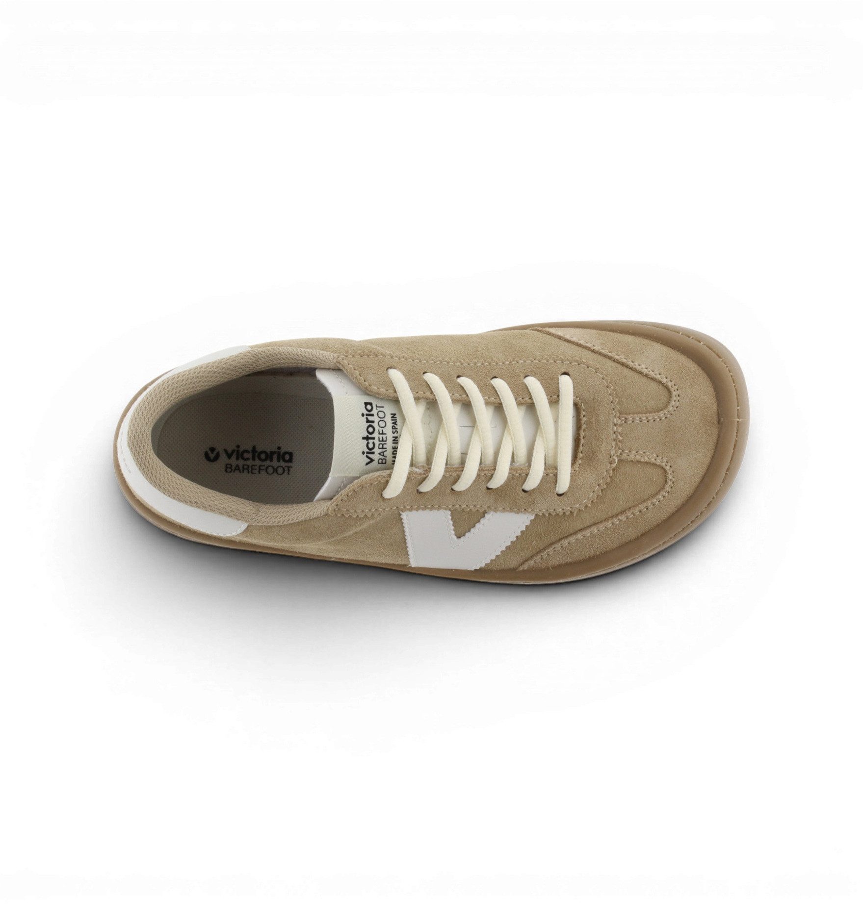 Victoria Barfussschuhe Olmo (Veloursleder, flexible Sohle, breite Zehenbox) Sneaker