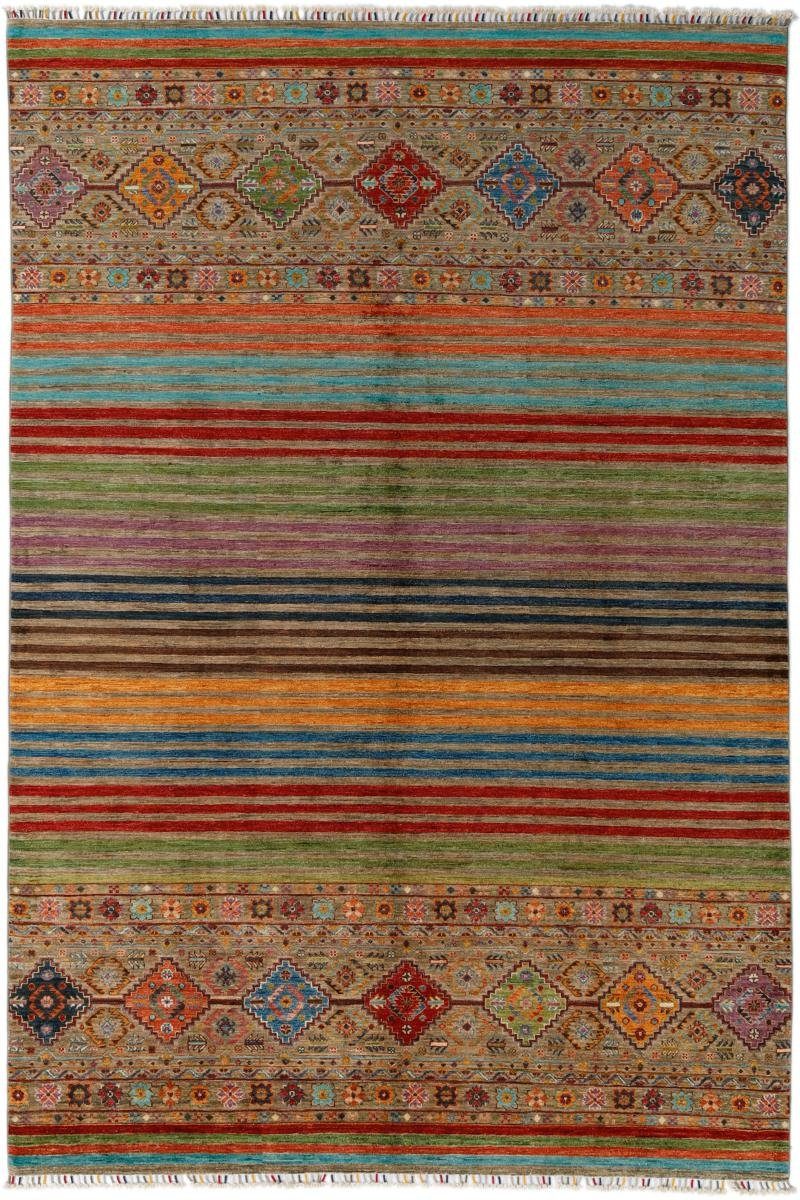 Orientteppich Arijana Shaal 204x306 Handgeknüpfter Orientteppich, Nain Trading, rechteckig, Höhe: 5 mm