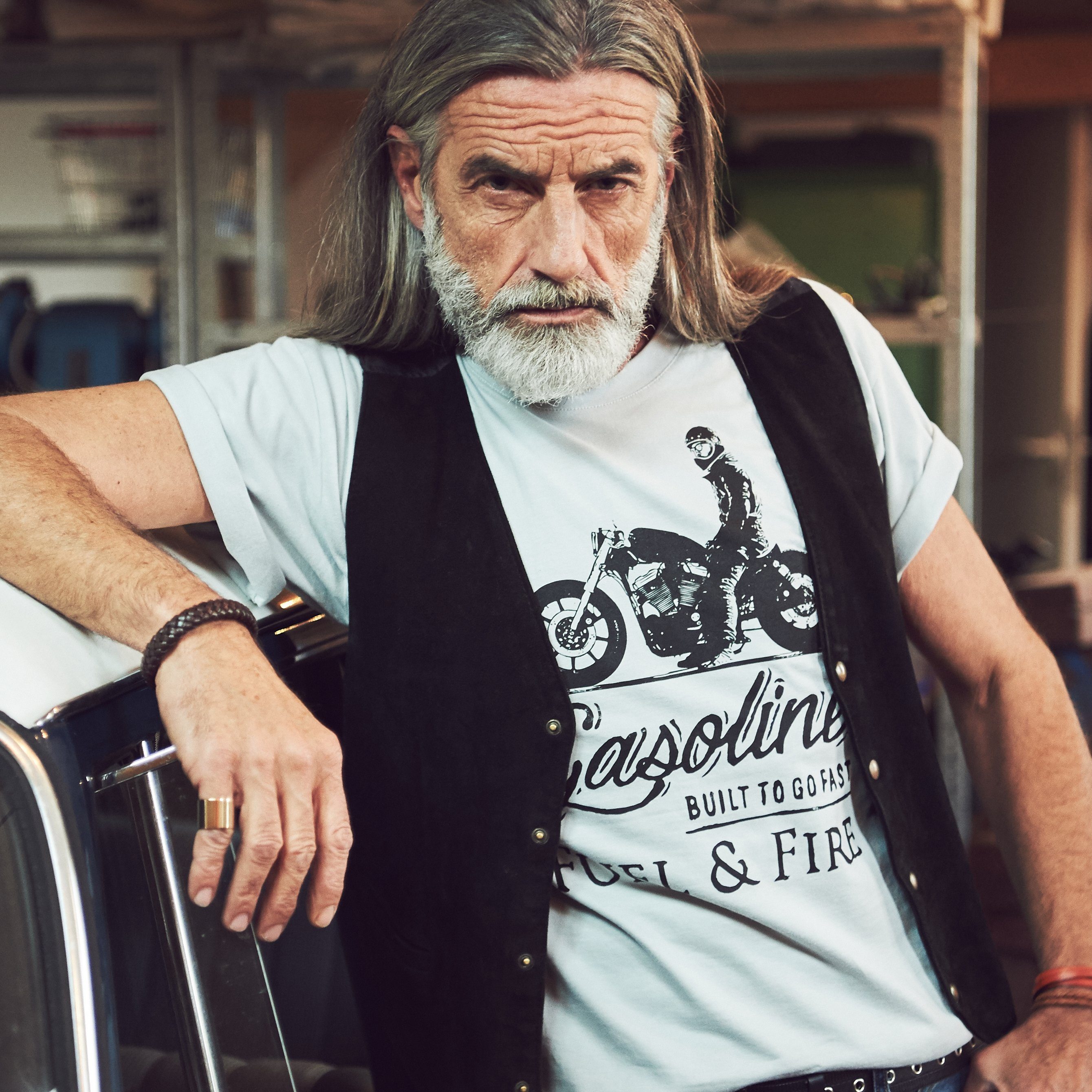 MAKAYA Print-Shirt Herren Motorrad Bekleidung Biker günstig online kaufen