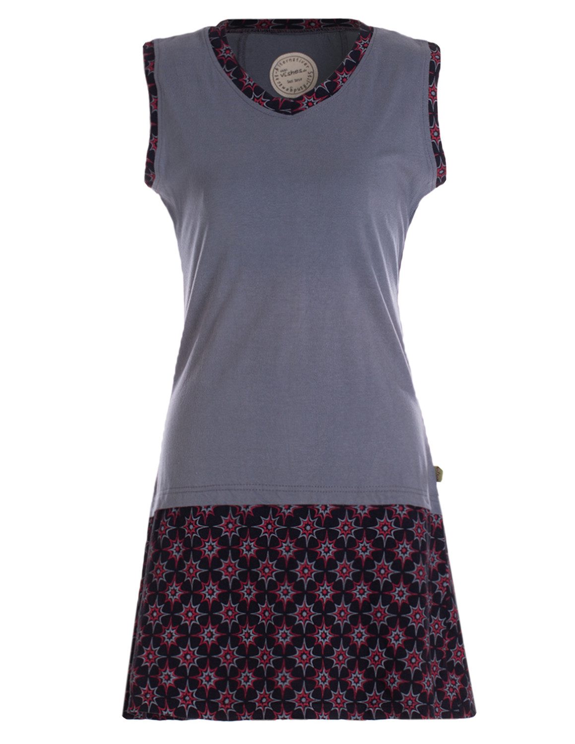 Vishes Sommerkleid Damen Sommerkleid Armlos Sternchen-Kleid günstig online kaufen