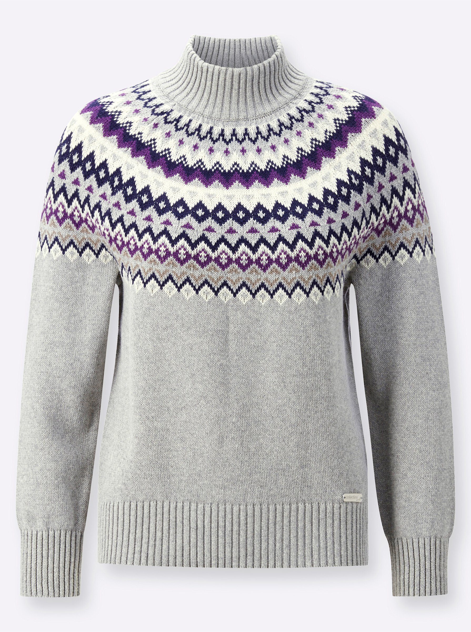 Witt Strickpullover Pullover Langarm Jacquard