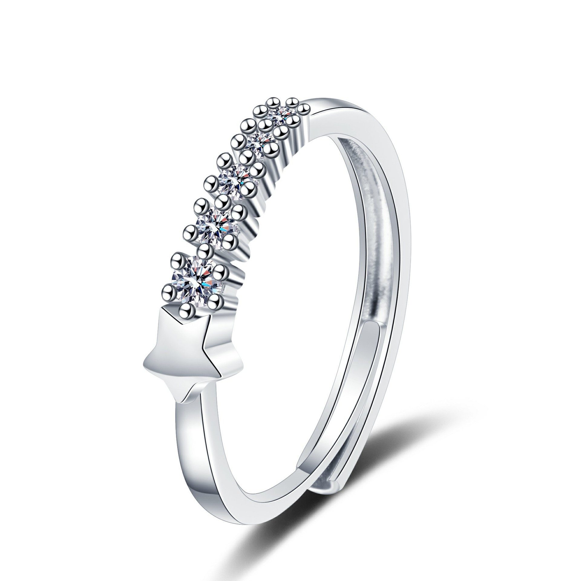 The Beauty House Fingerring Damen Ring mit Stern und Zirkonia günstig online kaufen
