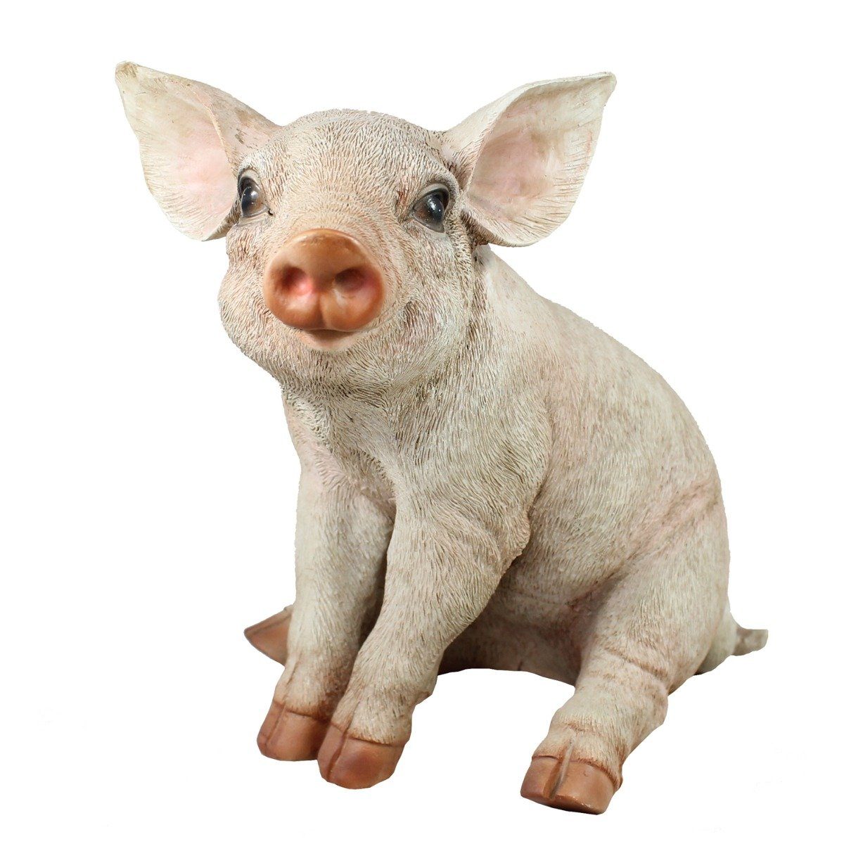 colourliving Tierfigur Deko Schwein Trixi Ferkel Figur Garten Dekofigur Tierfigur, Handbemalt, Wetterfest, Tierfigur