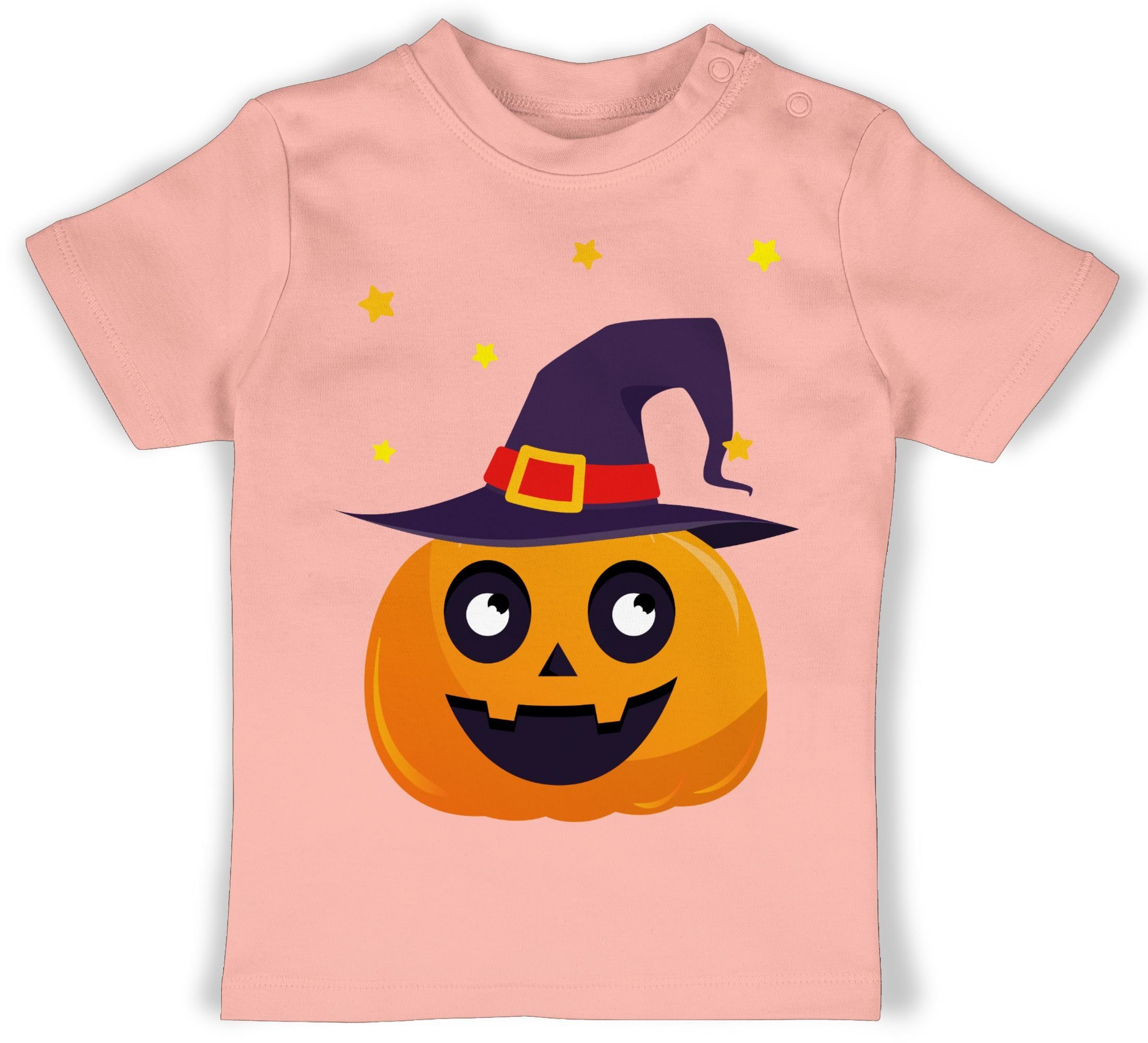 Shirtracer T-Shirt Süßer Halloween 3 Kürbis Niedlich Pumpkin Kostüme Baby Babyrosa für