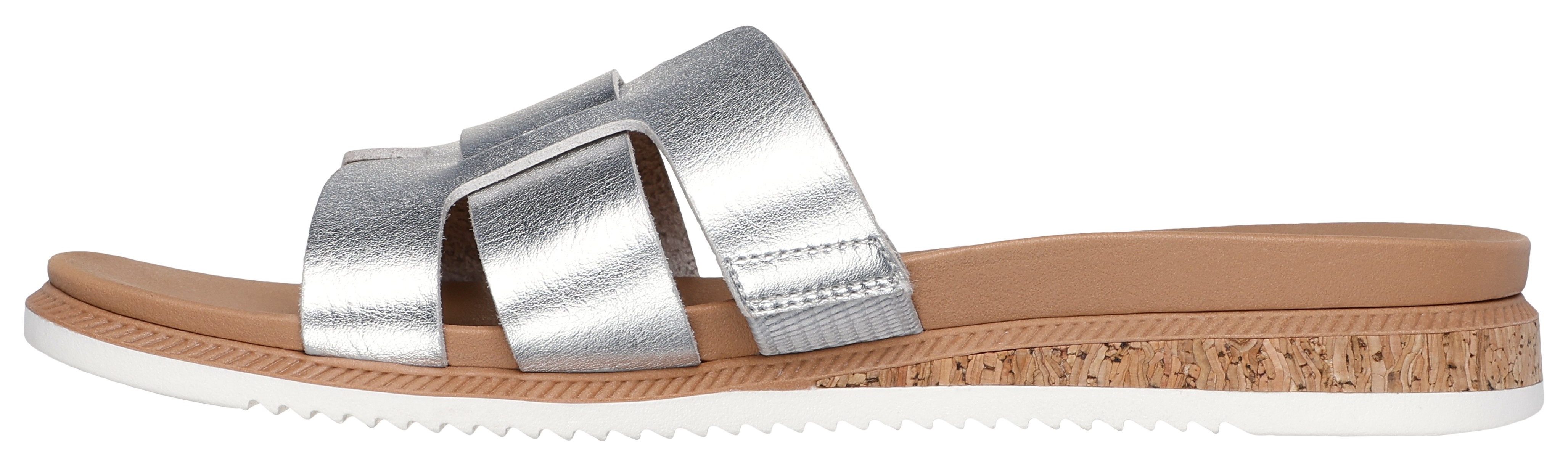 Skechers DESERT KISS LOW-PEAK LOOK Pantolette, Flats, Sandale mit Fußbett