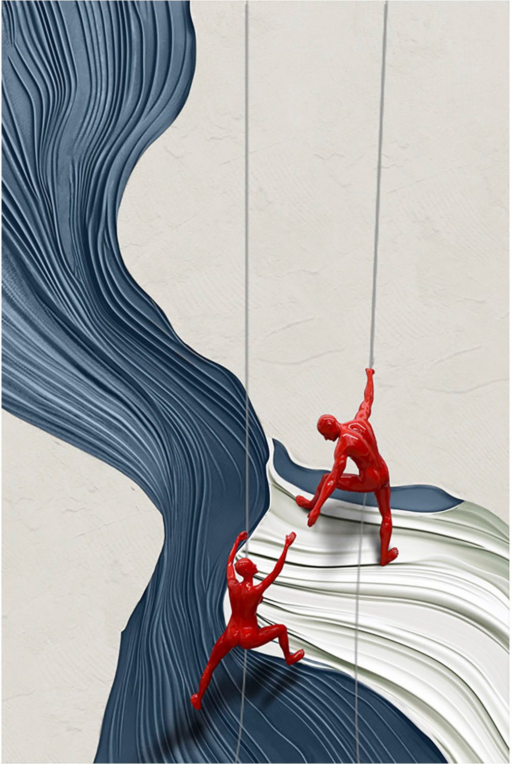 GILDE Leinwandbild Bild rechteckig Scramble mehrfarbig H. 120 cm, (1 St)