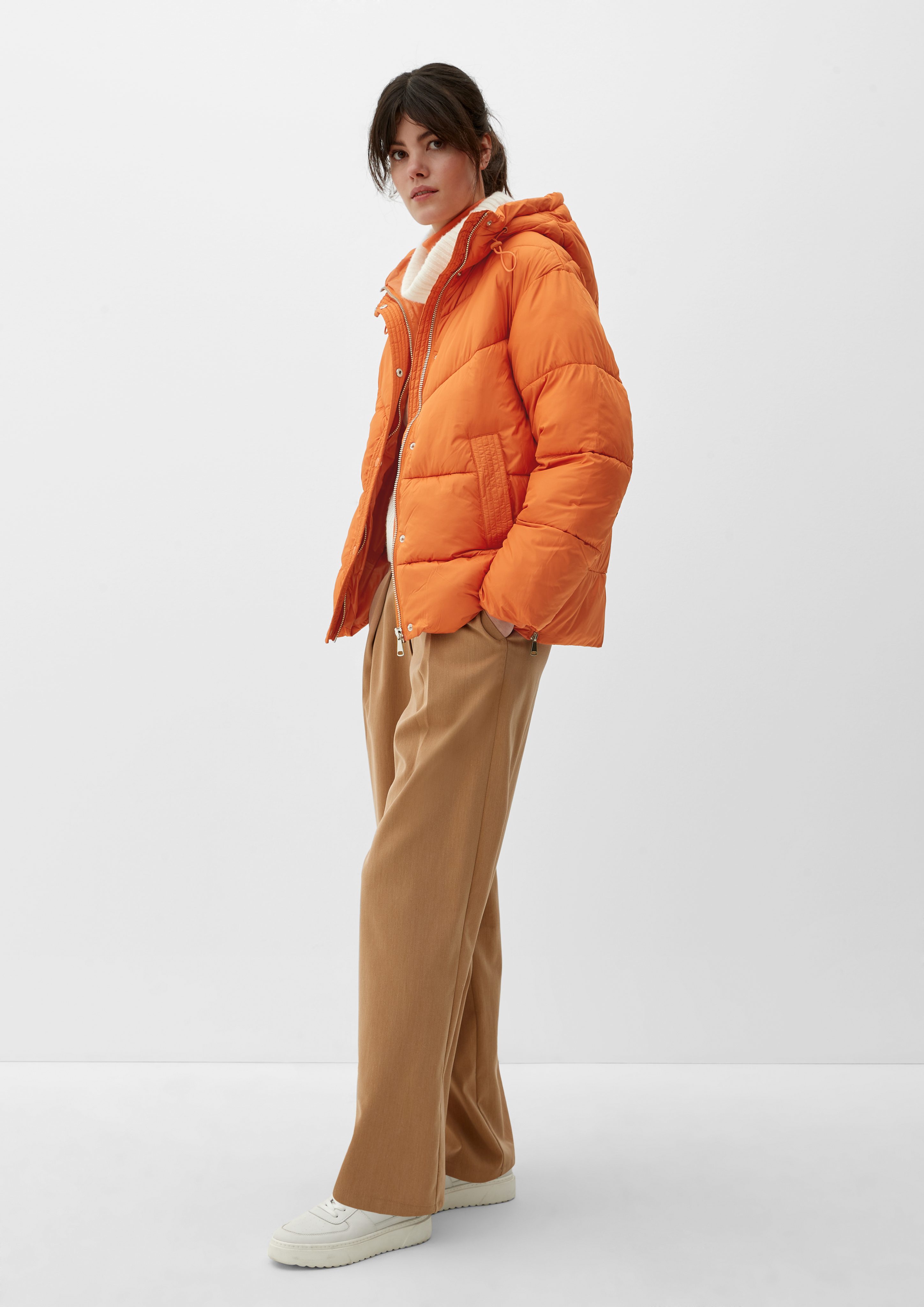 s.Oliver Outdoorjacke Warm wattierte light orange Pufferjacket