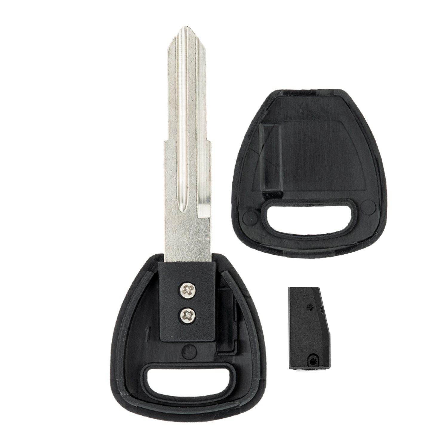 mt-key Schlüsseltasche Auto Zünd Schlüssel Rohling HON58R + ID46 Transponder (Set), für Acura Rl (05-10); Tl (04-06); Tsx (04-07); Honda Gold Wing (AB...