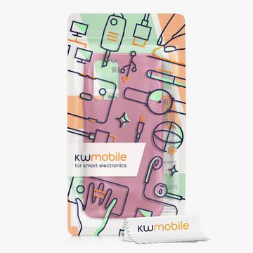 kwmobile Handyhülle Hülle für Xiaomi Redmi 10 (2021 / 2022), Hülle Silikon - Soft Handyhülle - Handy Case Cover - Dark Rose