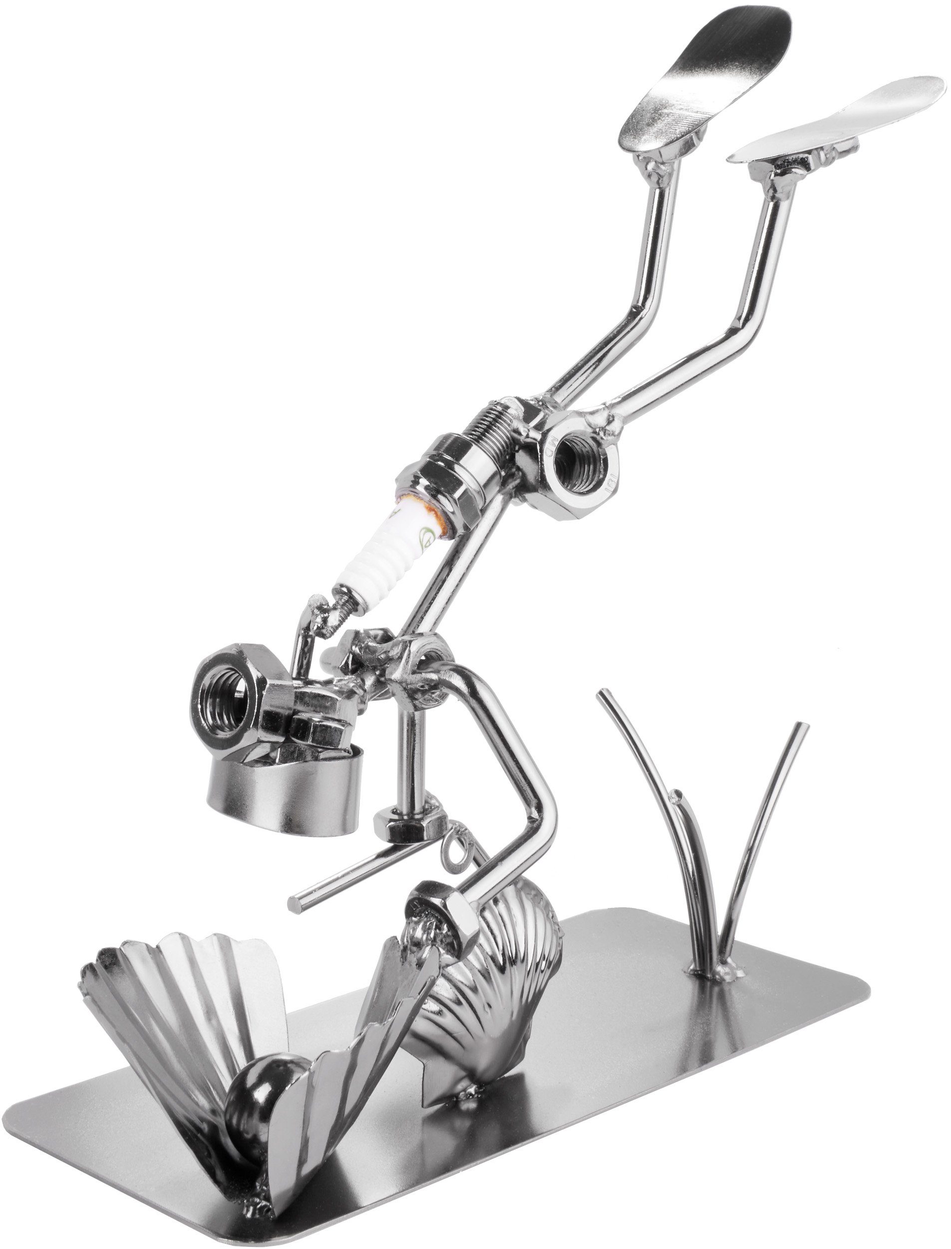 BRUBAKER Dekofigur Metallskulptur Schraubenmännchen Taucher (1 St), kunstvolle Geschenkfigur für Taucher*innen, Metallfigur