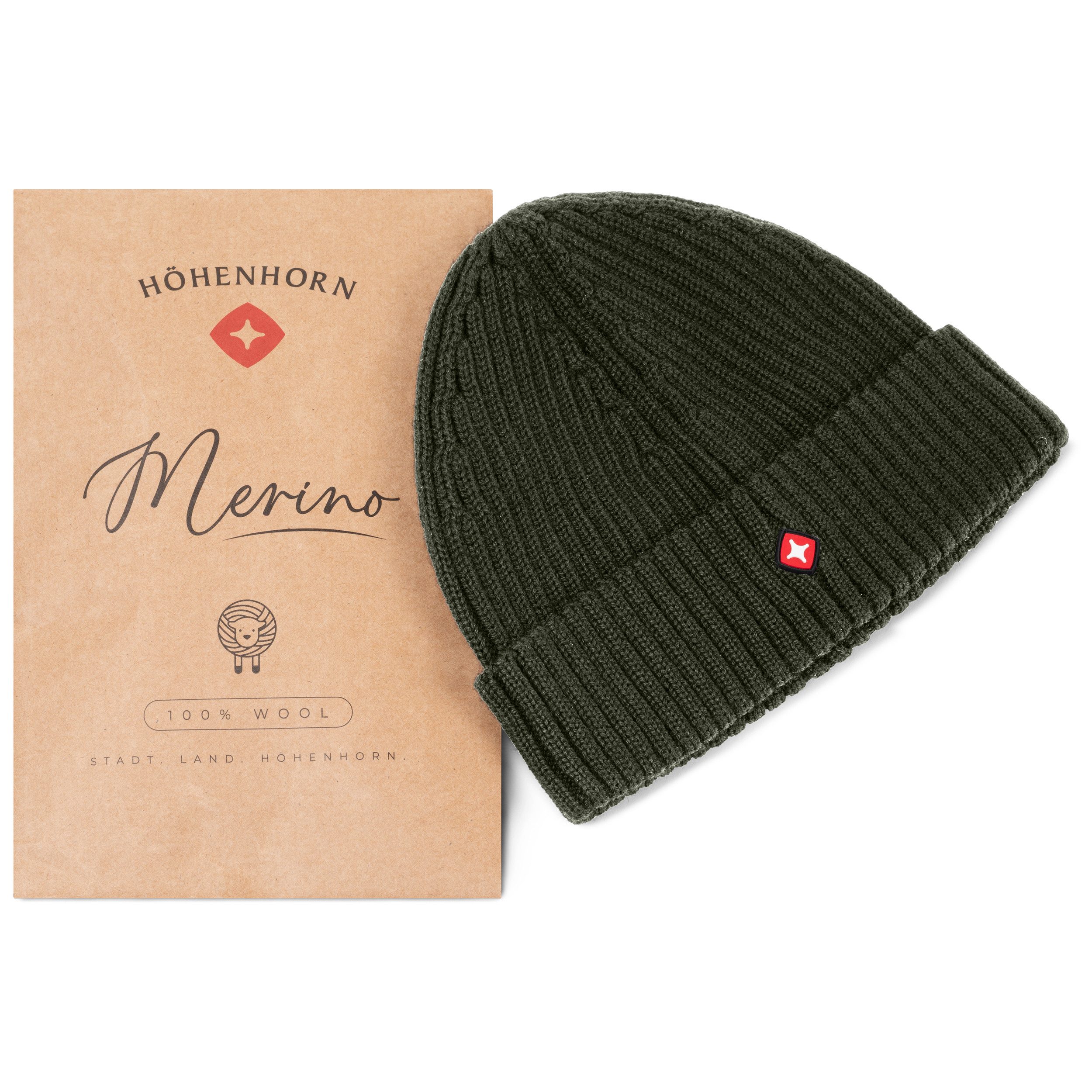 Höhenhorn Strickmütze Nordföhn Knitted Beanie Merinowolle günstig online kaufen